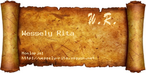 Wessely Rita névjegykártya